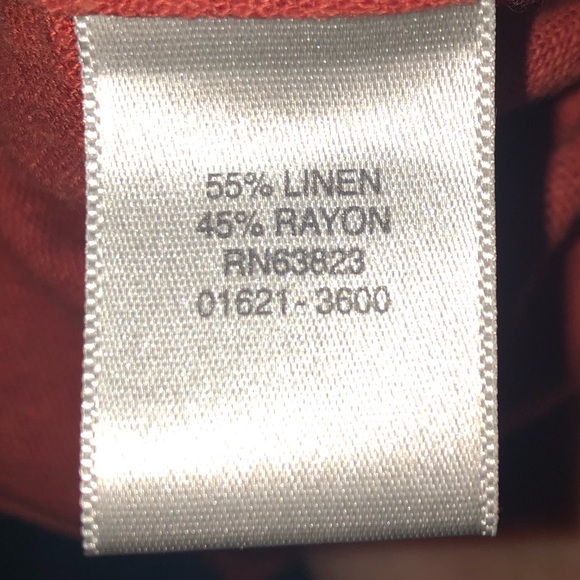 Christopher & Banks Rust Orange Button Down Blouse - Picture 5 of 7